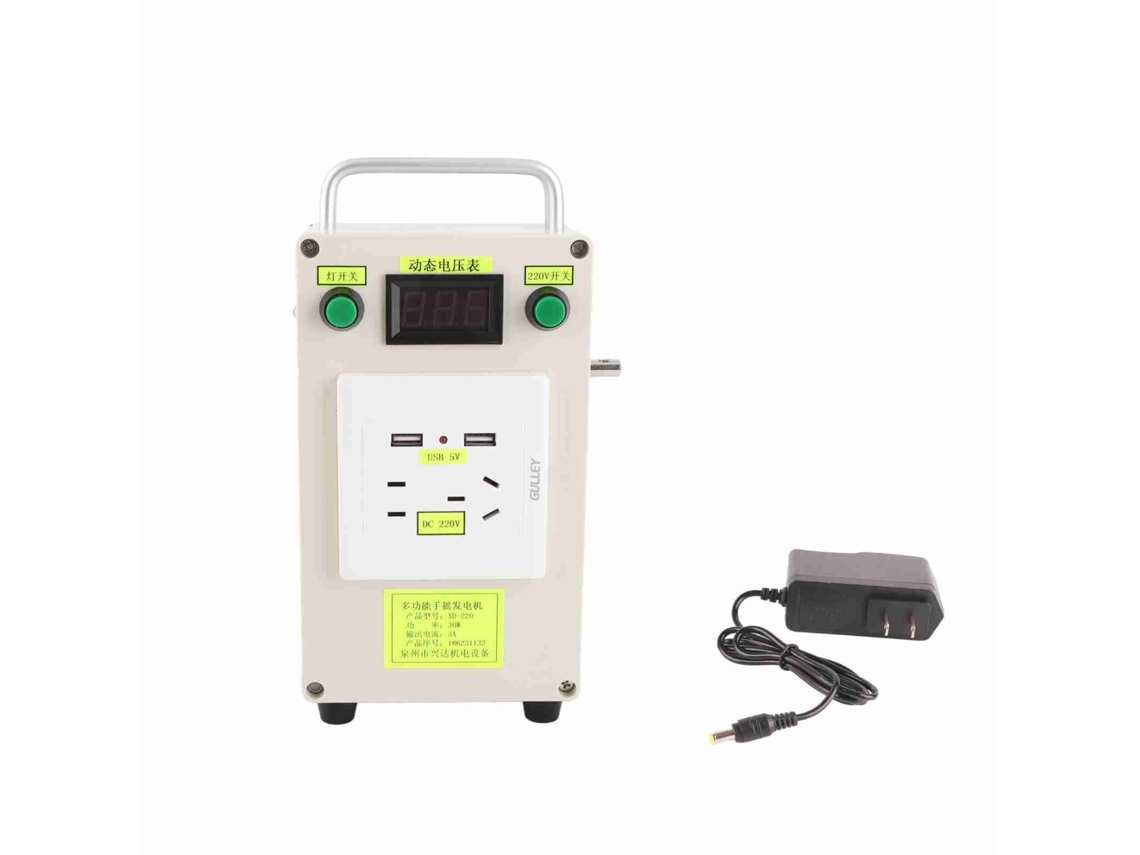 Carregador portátil manual 12v e 5v LAXISCREED