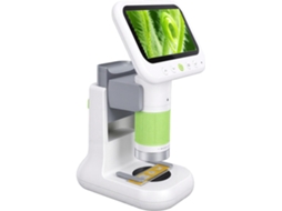 Microscópio Portátil 2 Em 1 Com Zoom De 500x E Ecrã Lcd De 4,3''