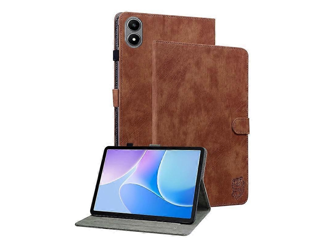Capa de couro com estampa de tigre para tablet Webake