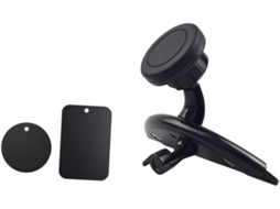 Suporte Magnético Para Celular Compatível Com Tablets 7, 6s, S8 E S7, Preto, Com Rotação De 360 Graus.