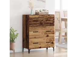 Vidaxl Buffet Com Gaveta Madeira Antiga 69,5 X 34 X 90 Cm