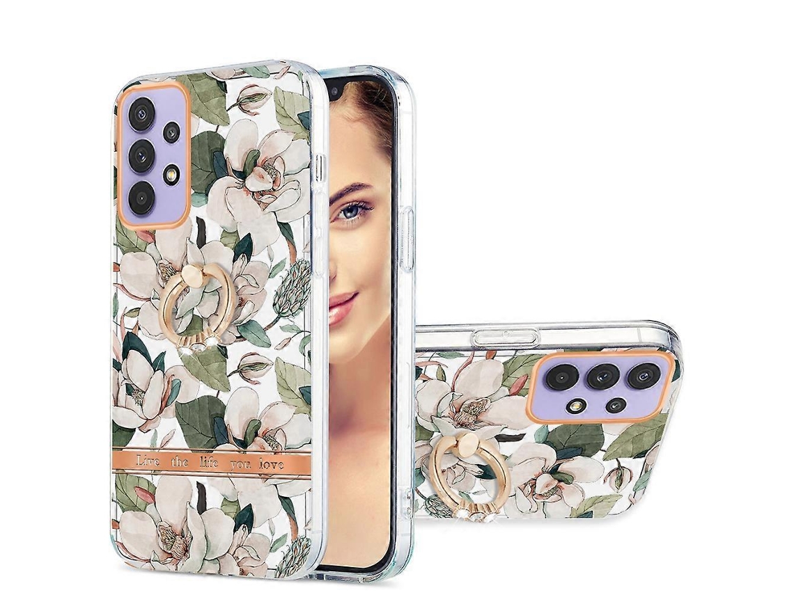 Capa De Celular Samsung Galaxy A13 4g Ring Imd Flowers Tpu