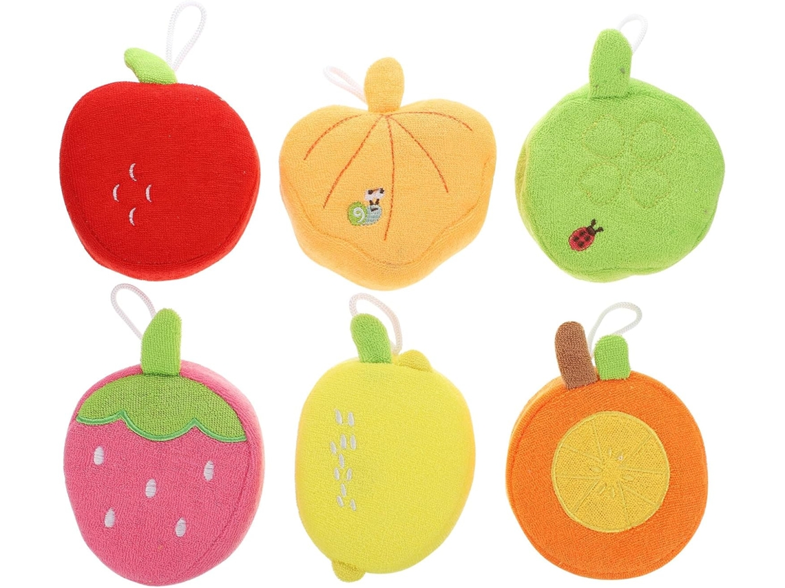 Conjunto Alipis Com 6 Escovas De Banho Esfoliantes Para Meninos E Meninas, Tamanho Médio, Esponja De Banho Macia E