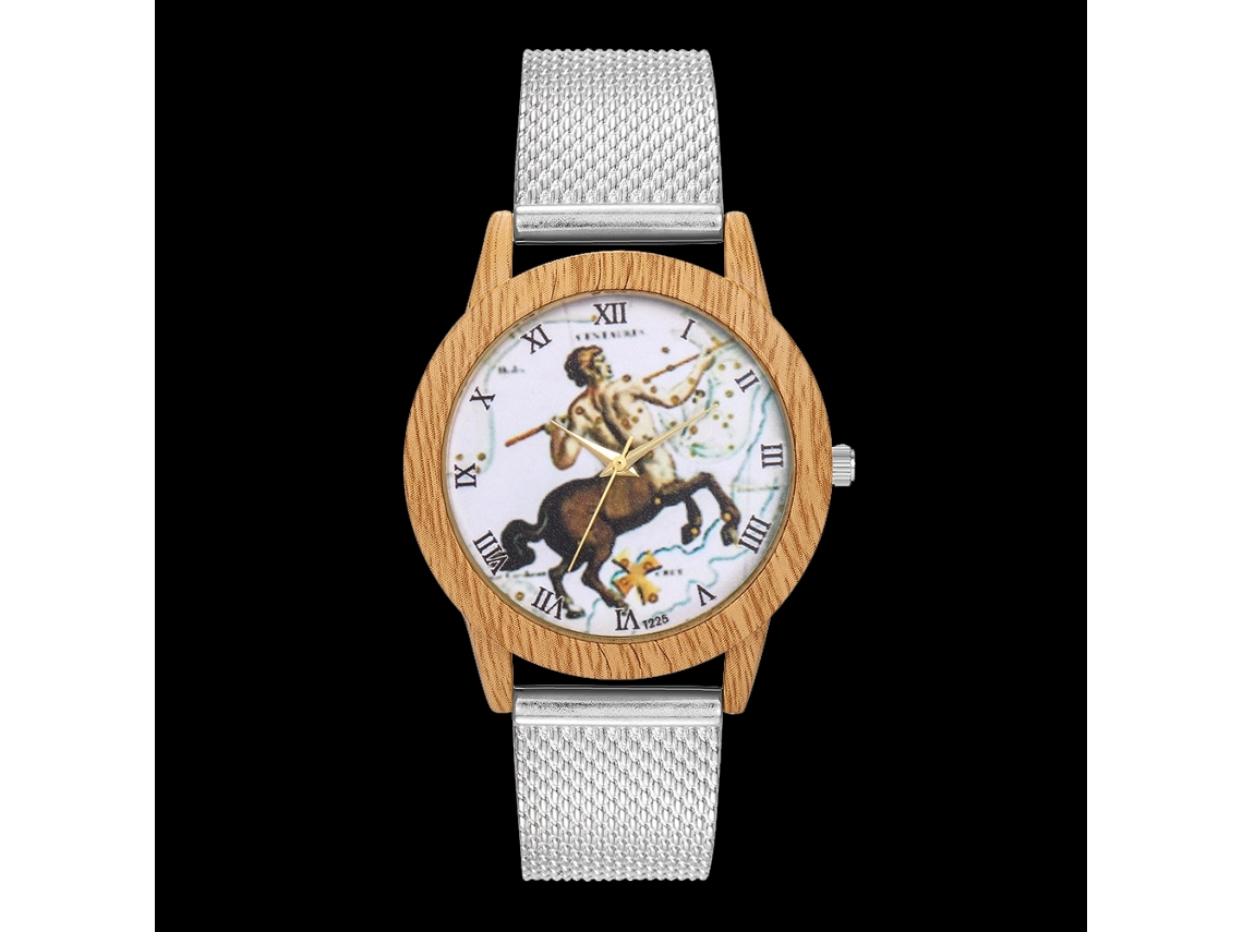 Reloj Analógico De Cuarzo Unisex Con Correa De Malla Plata Zhoulianfa