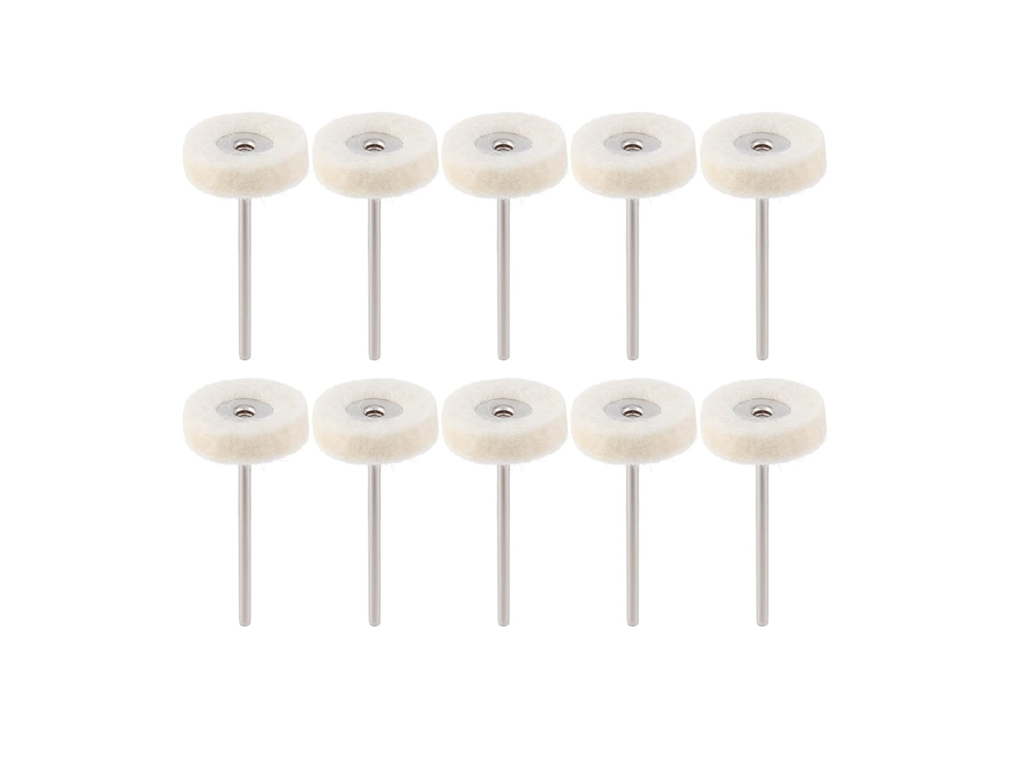 Escova De Polimento Com Roda E Cabeça Tipo 11-22mm 10 Peças