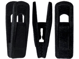20 Pinças para Cabides de Veludo Preto, Material Polipropileno, para Roupa Infantil, Calças e Saias