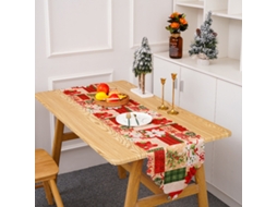 Toalha de Mesa de Natal Antiderrapante Decoração Farmhouse NEVEANCE