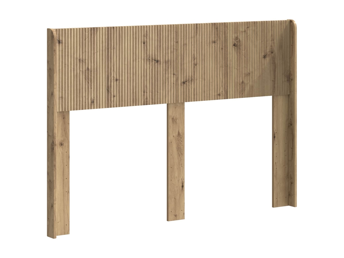 Conjunto 1 Cabeceira Vidaxl Castanho Derivados De Madeira (120 Cm)