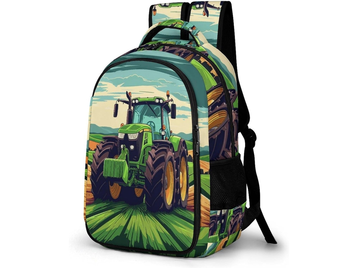 Mochila Escolar Trator Para Meninos Partir De 12 Anos, Infantil Em Formato Carro, Resistente E Impermeável