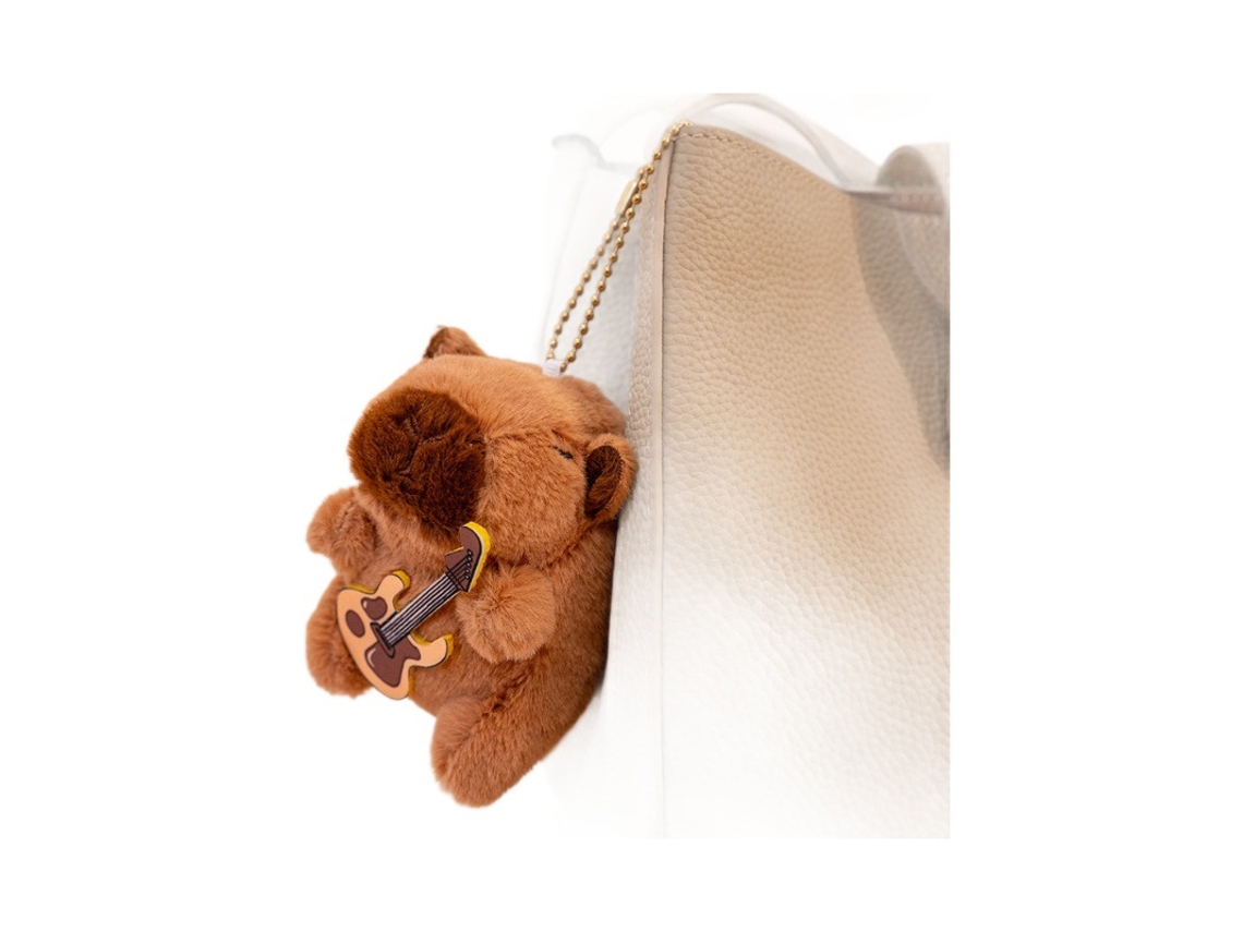 Chaveiro de Pelúcia Capivara Verde Brinquedo da Sorte e Presente Popular CHABERLU