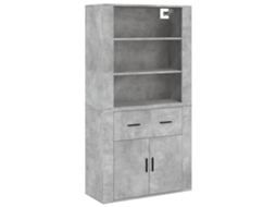 Highboard, Highboards Vidaxl Cinzeto Madeira Processada (n/a)
