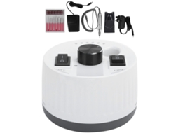 Lixadeira elétrica para unhas 30000rpm, ferramenta de polimento e reparo com brocas inclusas.