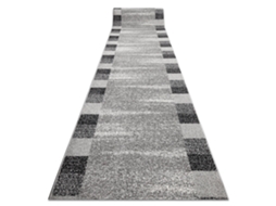 Passadeira Silver Etna Moldura Areia Cinzento 80Cm
