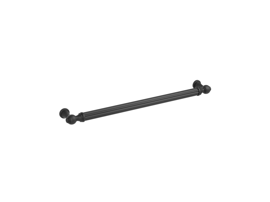 Conjunto de 25 Puxadores para Móveis em Zamac com 224mm de Verniz Preto Mate HARDWAREXCHANGE