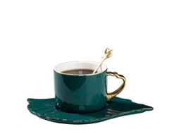 2026 juego de Taza Y Plato de Porcelana de Alta Calidad Con Borde Dorado para Café Té Y Cerveza