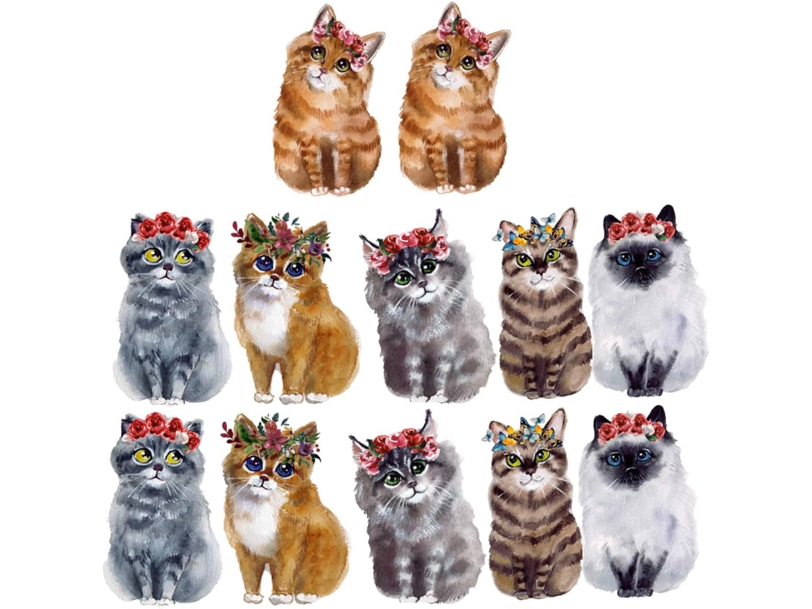 Conjunto De 12 Adesivos Anticolisão Para Janelas Com Desenhos Eletrostáticos De Pássaros.