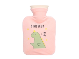Botella de Água Quente 1000ml Espessa e Hermética Bolsa Aquecedora para Mãos e Pés Alívio de Dor Inverno Rosa
