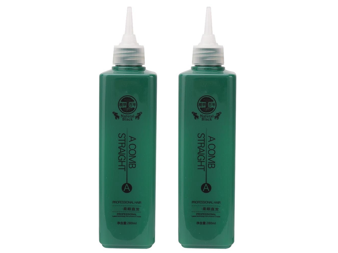 Creme Alisador De Cabelo Com Extratos Vegetais Reparo E Cuidado Lotion Ondas Frias 280ml X2