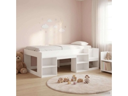 Vidaxl Estrutura De Cama Infantil Com Armazenamento Branco 90 X 190 Cm