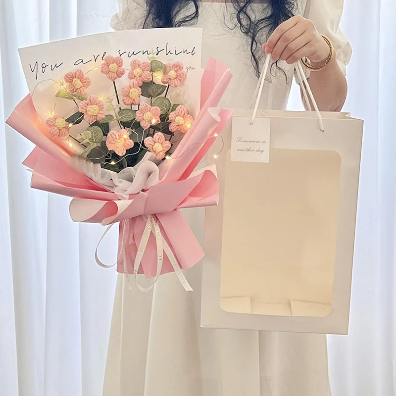 Buquês De Crochê, Buquês De Formatura, Presentes De Crochê Feitos À Mão