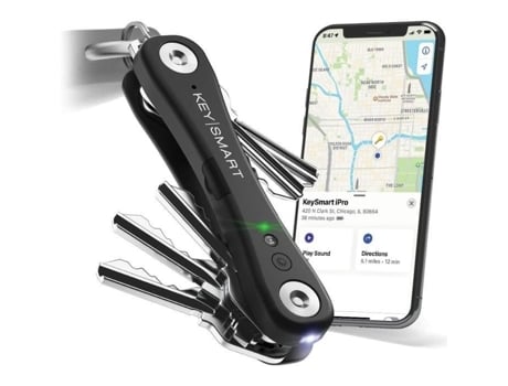 Porta-chaves De Homem Key Smart Porte Keysmart Ipro App Find My Encontre Perdidas Preto