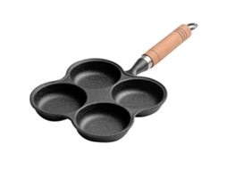 Frigideira Antiaderente Com Quatro Cavidades, Ideal Para Omeletes, Com Sistema De Indução, Distribuição Uniforme De Calor E Cabo Que Não Aquece.
