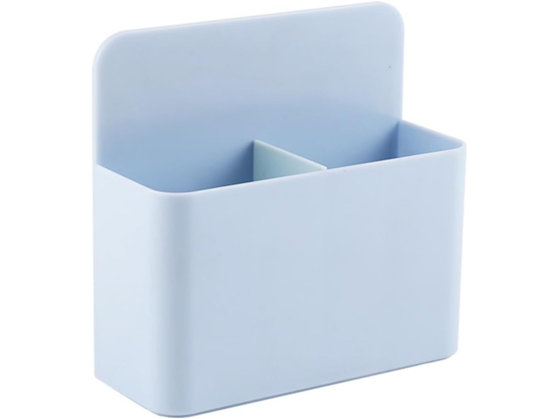 Estojo Magnético De Plástico Para Canetas Com Compartimentos, Azul