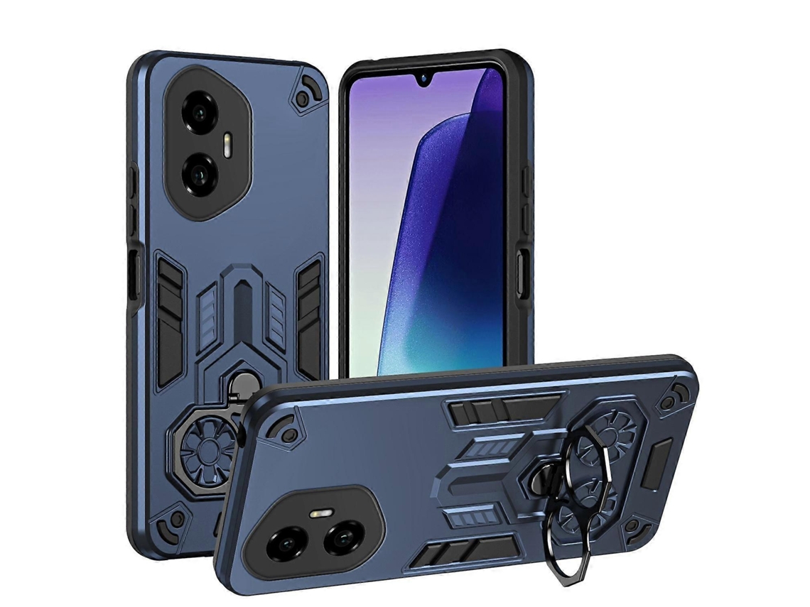 Capa De Celular Híbrida De Pc E Tpu Com Suporte De Anel Duplo Para Honor X9c / Magic7 Lite