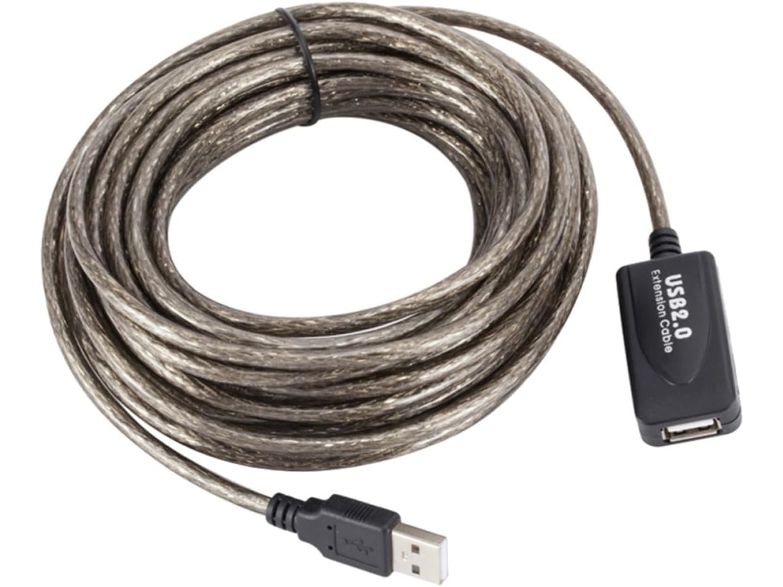 Cabo Usb 2.0 De Pvc Com Extensão De 10 M Para Webcam, Impressora E Computadores.