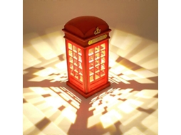 Omni lâmpada de Mesa Led Retrô Cabine Telefônica Londres com Sensor Táctil Carregador Usb Luz Noturna de Noite