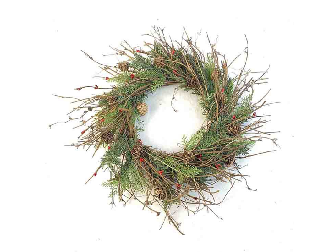 Guirlanda Artesanal De Palha Laxiscreed De 45cm Para Portas, Decoração Rústica De Páscoa E Natal