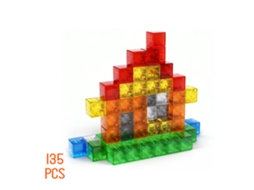Blocos De Construção Magnéticos Laxiscreed 135pcs Temáticos Educativos Para Crianças