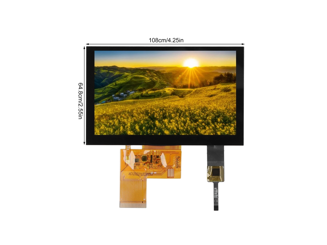 Tela Tft 5 Polegadas Lcd Touchscreen 800x480