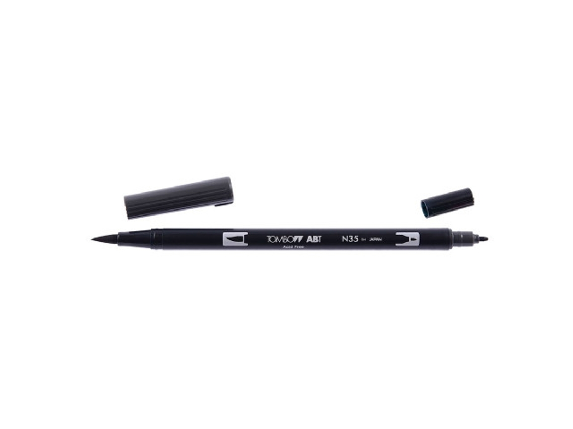 Marcador Koh-I-Noor Pabt-N35, ponta de pincel de 1 peça/preto fino KOH I NOOR