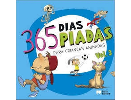 Livro 365 Dias, 365 Piadas - Para Crianças Animadas