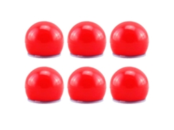6Pcs Nariz Vermelho de Plástico ALLINLESS
