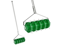 Rolo de Aireador de Relva, Manual, 45x21x140cm, Verde Escuro BTFORUS
