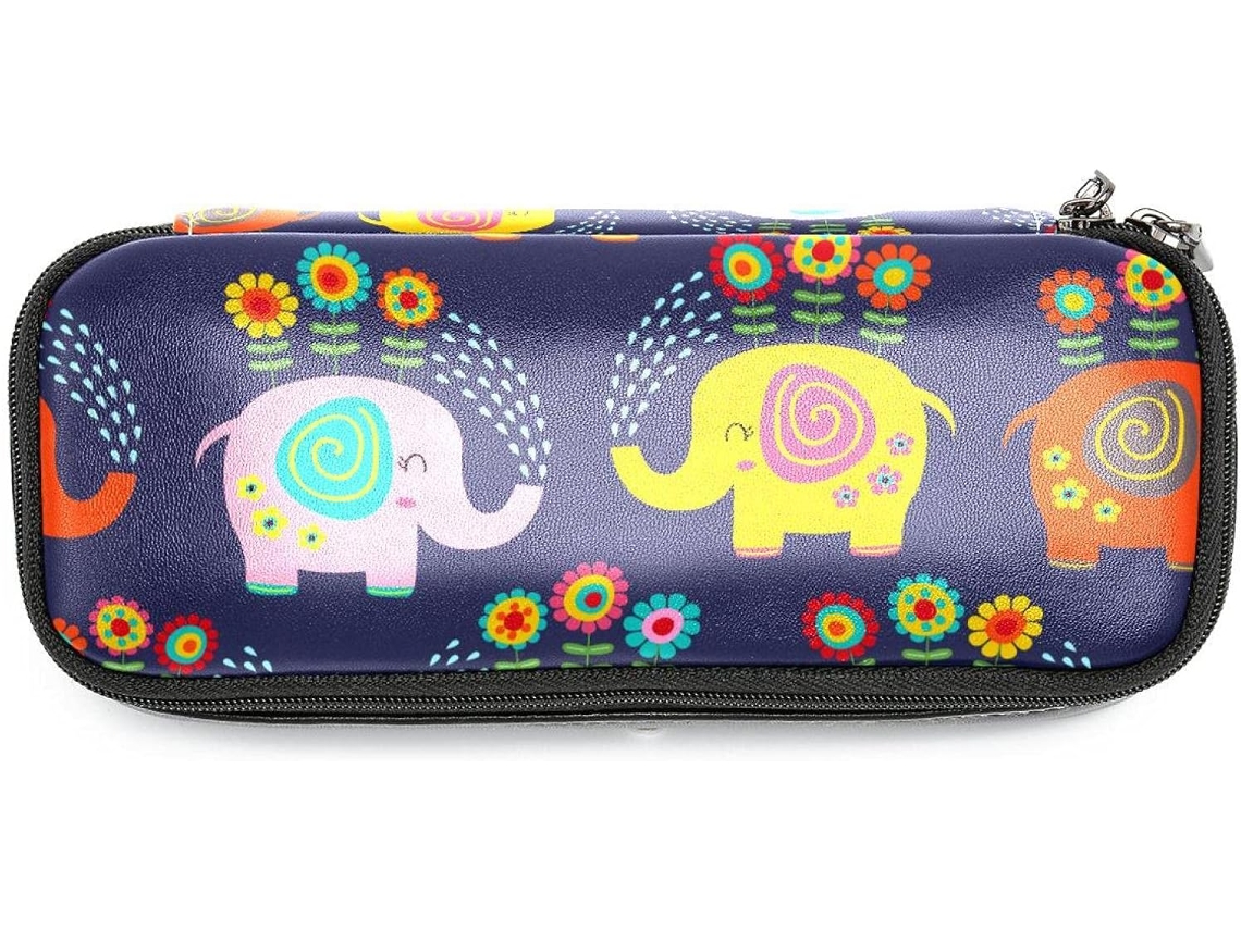 Este formato de elefante, com grande capacidade, é ideal para escola, mesa de trabalho, adultos, meninas e meninos.