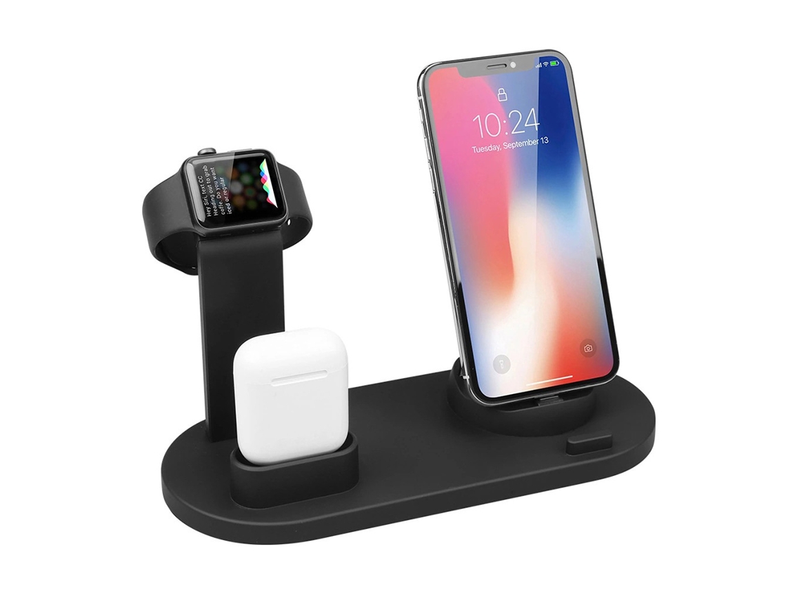 Carregador Prático 3 Em 1 Com Conexões Lightning, Micro Usb E Usb-c