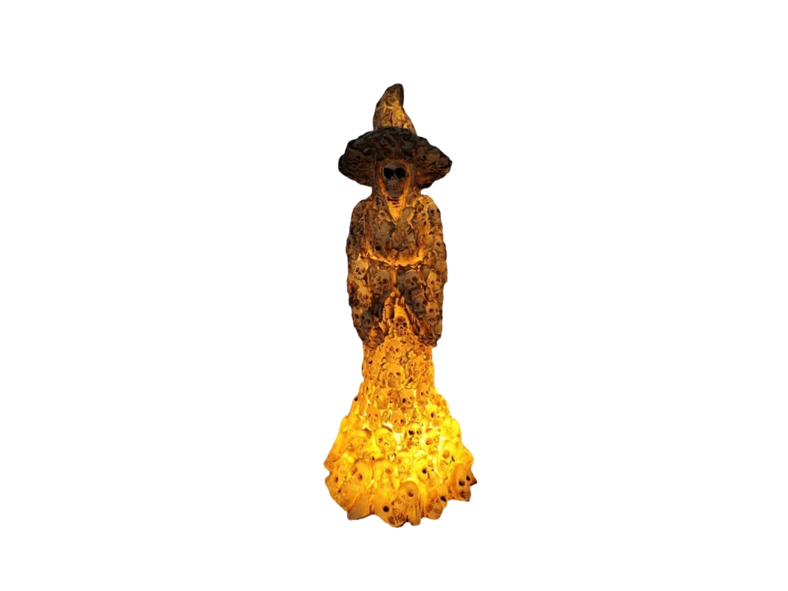 Decoração De Halloween Com Esqueletos E Bruxas Negras Da Laxiscreed Para Sala Assustadora E Temática