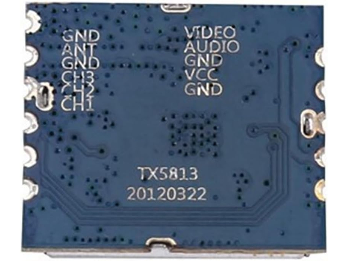 Módulo Transmissor Fpv Tx5813 de 5,8 Ghz e 20 Mw com Controle de Chaveamento de Vídeo e Áudio. SFUSHOS