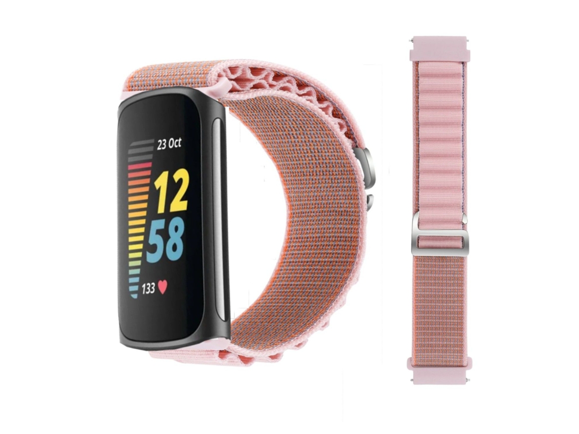 Bracelete Loop Alpine para Fitbit by Google Charge 5 Rosa