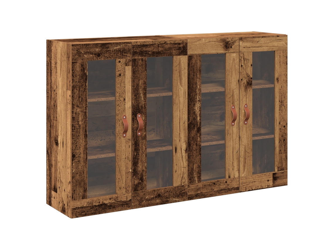 Conjunto 2 Armários De Parede Vidaxl Castanho Derivados De Madeira (69,5 X 34 X 90 Cm)