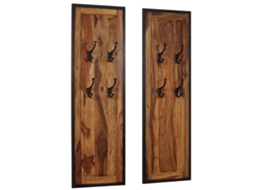 Conjunto 2 Bengaleiro VIDAXL Brown Wood