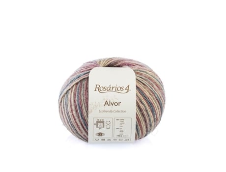 Fio De Tricot Rosarios 4 Alvor Print 100g Roxo E Azul 79