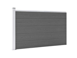 Vidaxl Painel De Vedação Para Jardim 175x105 Cm Wpc Cinzento