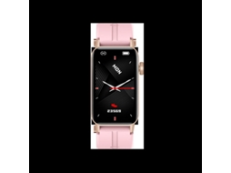 Smartwatch Monitor de Pressão Arterial de Oxigênio no Sangue Ip68 À Prova D'Água Silicone Rosa