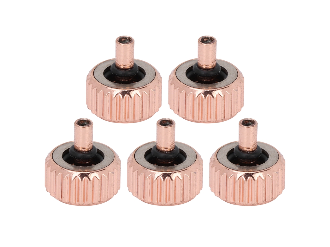 Peças Coroa Relógio Profissional Ouro Rosa Acessório Reparo 4.5mm