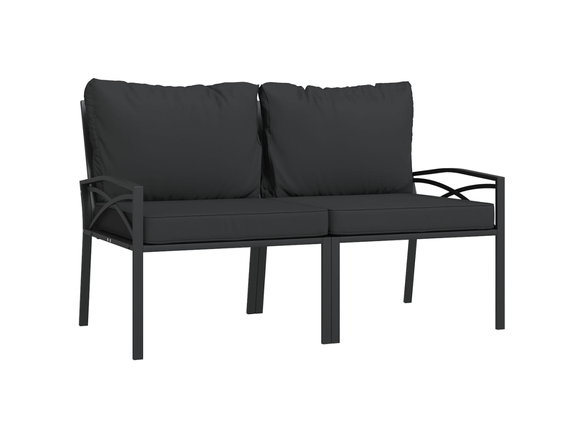 Garden Chair, Garden Chairs Vidaxl Preto Aço (n/a)
