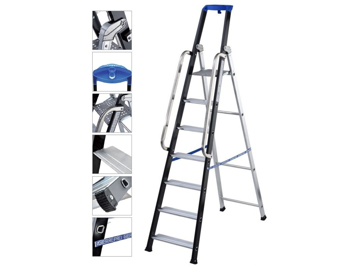 Gierre-D4079-Corrimão Para Escadas Stabila Pro Com 6, 7 E 8 Degraus